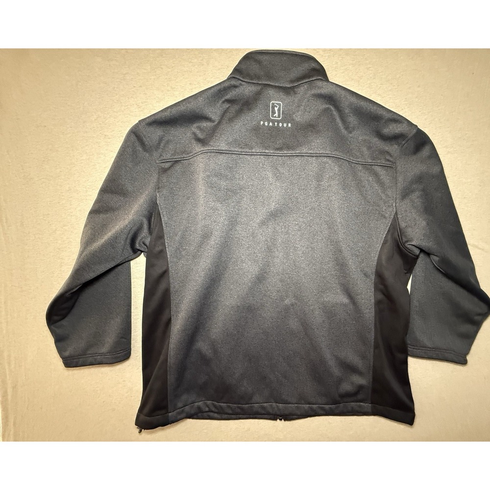 PGA Men's Tour Golf Jacket XXL full Zip Black/gray